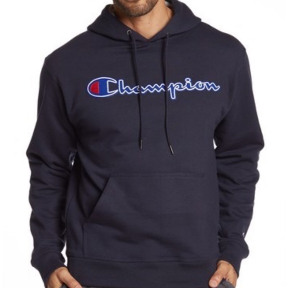 Brand new navy blue champion hoodie